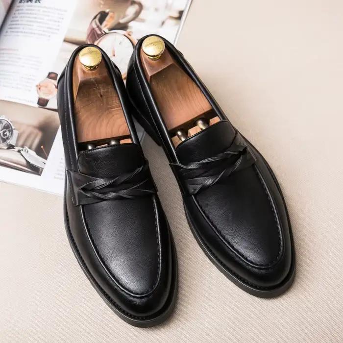 Chaussures en cuir décontractées pour hommes