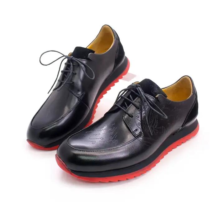 Chaussures en cuir à lacets pour hommes