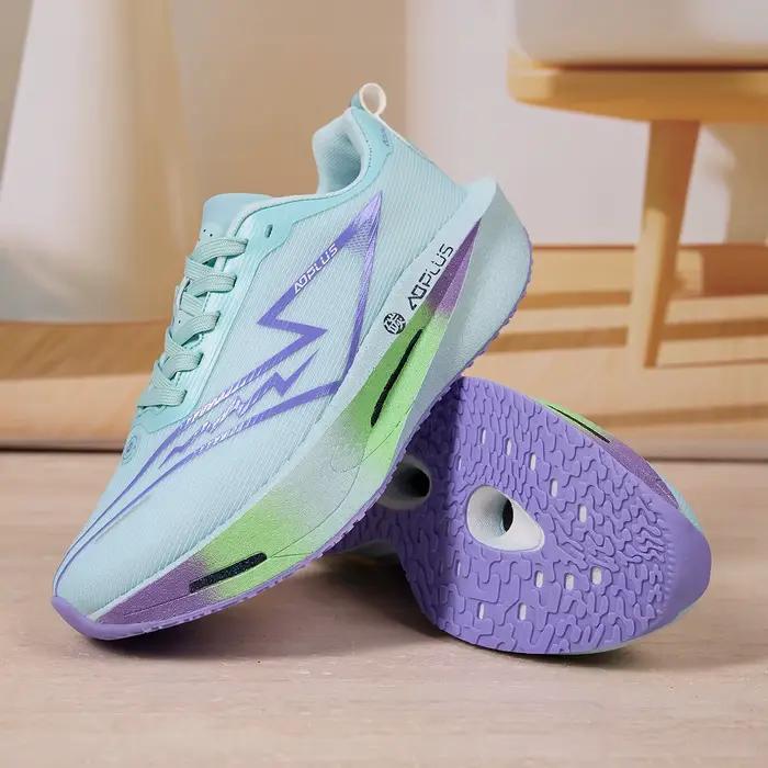 Chaussures de course ZerJer en maille avec semelle en carbone pour homme et femme polyvalentes pour plein air et randonnée