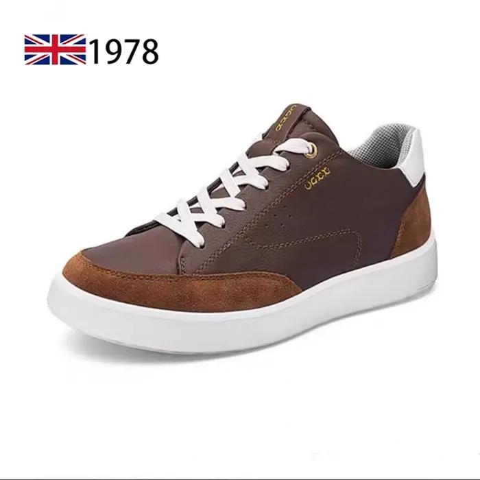 Chaussures respirantes en cuir véritable pour hommes