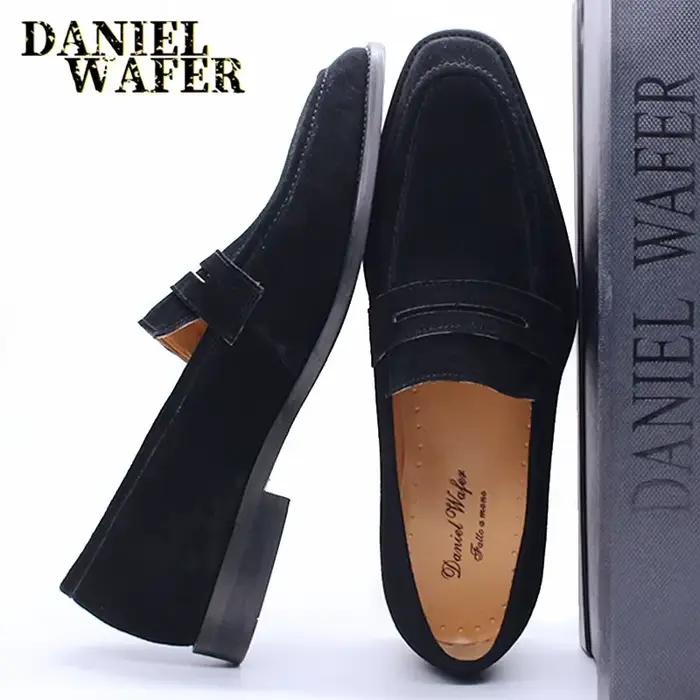 Mocassins en cuir suédé pour hommes