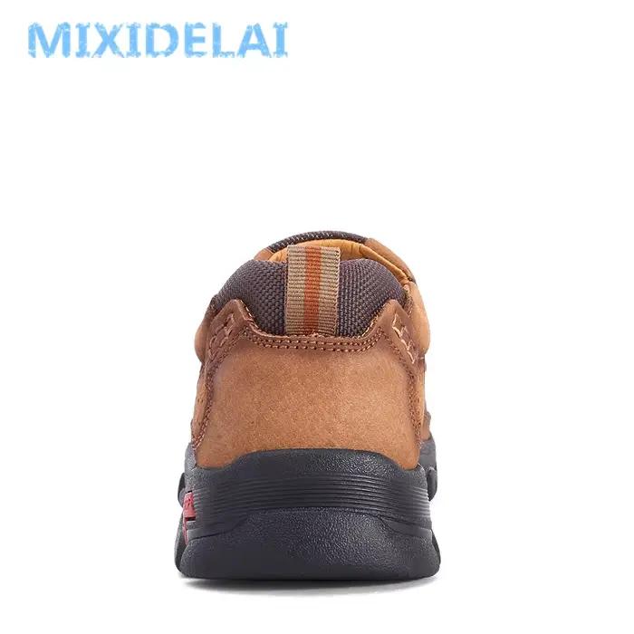 Chaussures en cuir véritable de MIXIDELAI pour homme, mocassins plates, style anglais, décontractés, extérieur, grandes tailles, occassions spéciales