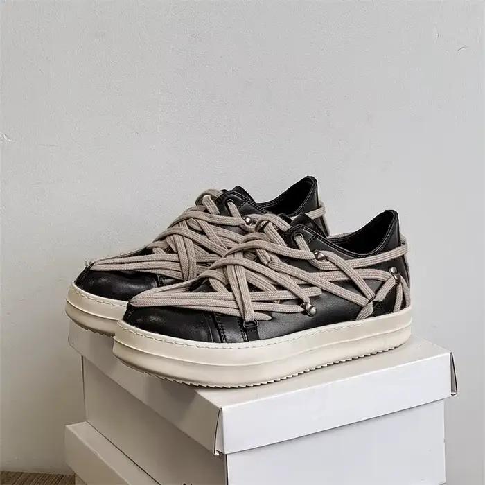 Sneakers Tendance Unisexes Movechain Style Punk Semelle Epaisse Pour Hommes Femmes Occasions Quotidiennes Deportives