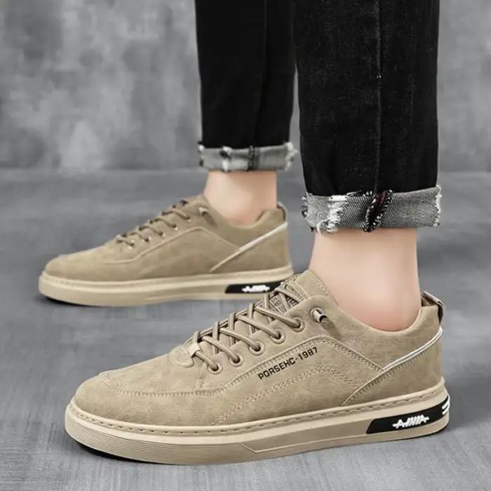 Baskets à plateforme GPBD pour hommes, chaussures de course confortables, respirantes, robustes et sans lacets pour randonnées et sports de plein air