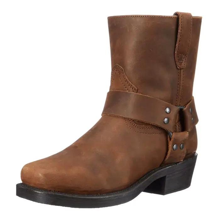 Bottes d'équitation pour hommes rétro Rivets talons hauts