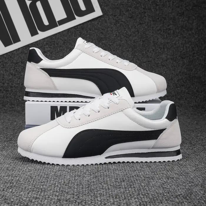 Chaussures de sport décontractées pour hommes avec semelles souples, chaussures de skate confortables et légères, chaussures de course en plein air, chaussures pour hommes