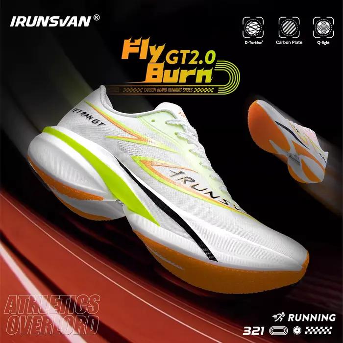IRUNSVAN T800 chaussures de course en plaque de carbone-chaussures de course légères pour hommes et femmes-entraînement de Marathon, rembourrées et antidérapantes