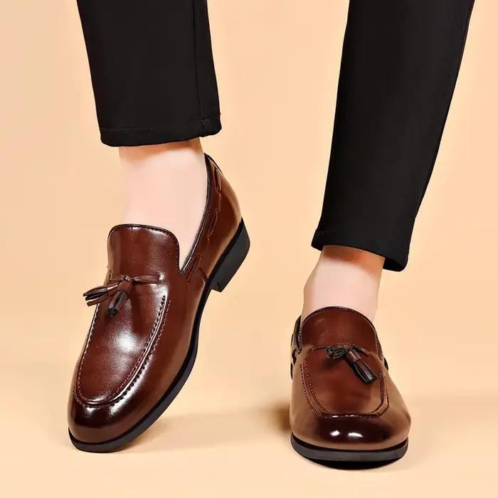 Chaussures habillées pour hommes nouvelle chaussure de mode en cuir Pu