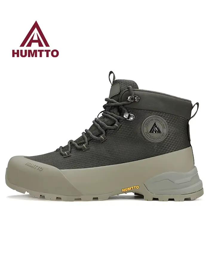 HUMTTO chaussures de randonnée hommes hiver Sports de plein air chaussures d'escalade bottes de chasse chaud en plein air cheville bottes de voyage Trekking baskets
