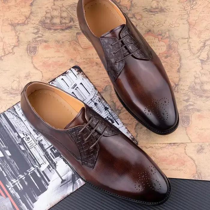Chaussures en cuir de luxe pour hommes