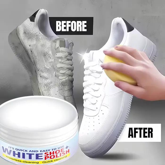 Crème d'entretien pour chaussures blanches