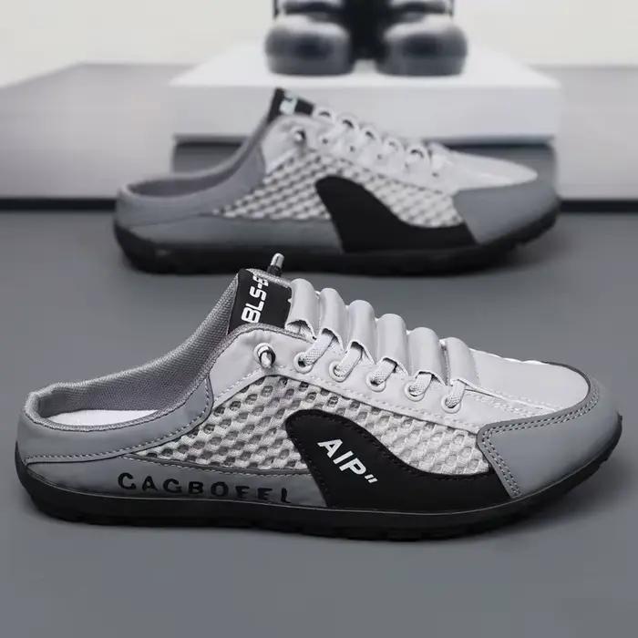 Baotou demi-haut chaussures hommes 2025 été nouveau Style maille respirant une étape