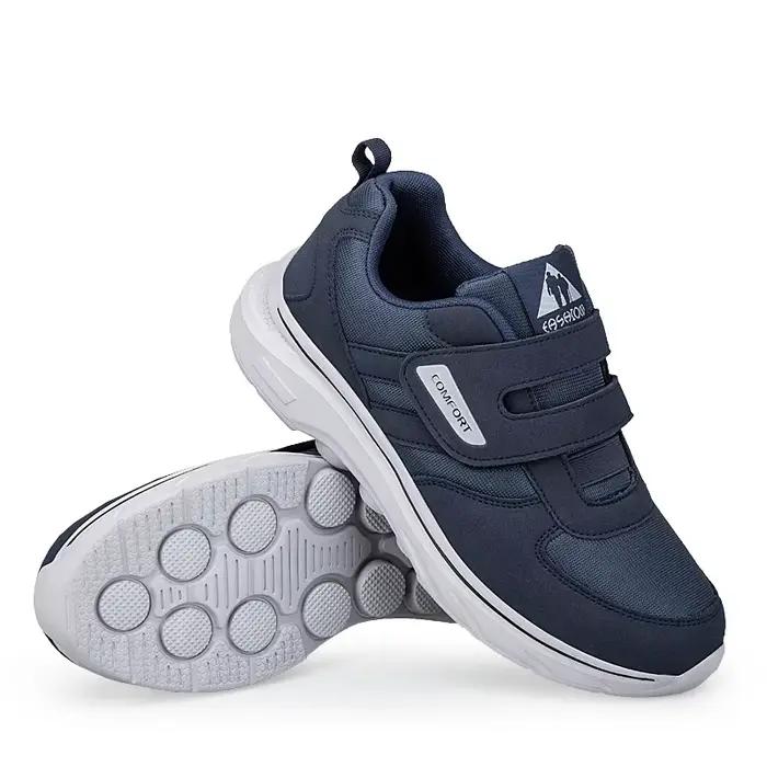 Chaussures orthopédiques pour hommes avec semelles EVA pour pieds enflés et douleurs, baskets ajustables pour personnes âgées et diabétiques, idéales pour la marche et les activités quotidiennes