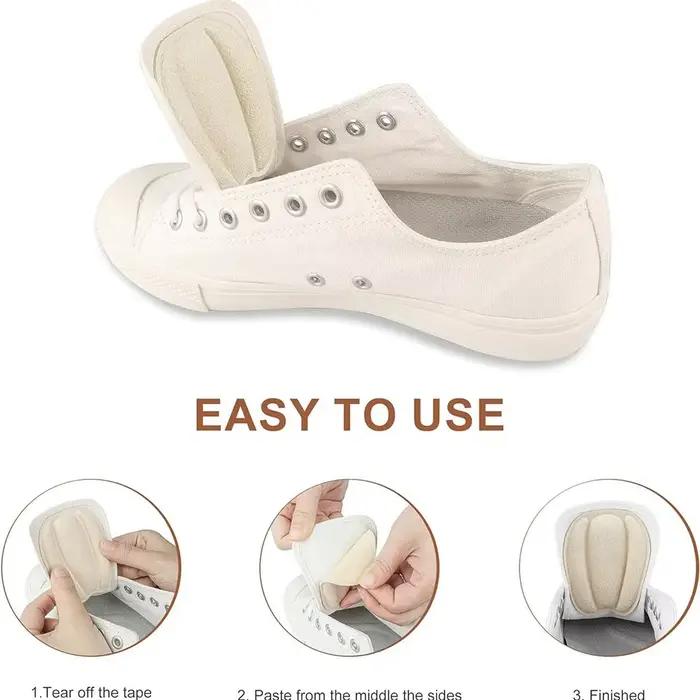 Coussinets de langue pour chaussures trop grandes, réducteur de taille, insert de coussin de langue antidérapant pour coussinets de talon de chaussures amples