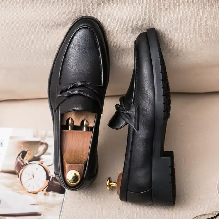 Chaussures en cuir décontractées pour hommes