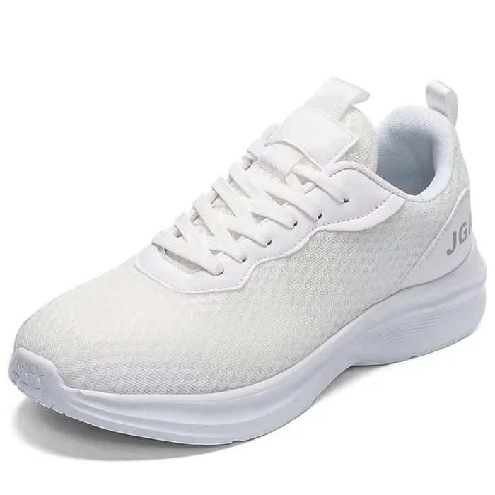 Chaussures de sport pour hommes grandes tailles noires légères et respirantes pour course et randonnée