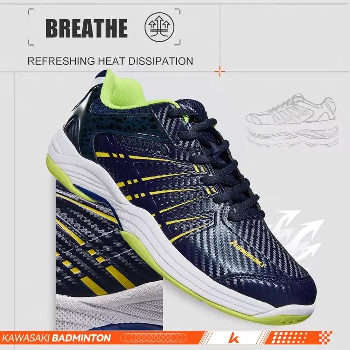 Kawasaki chaussures de Badminton pour hommes 2025 nouvelle couleur Anti-torsion