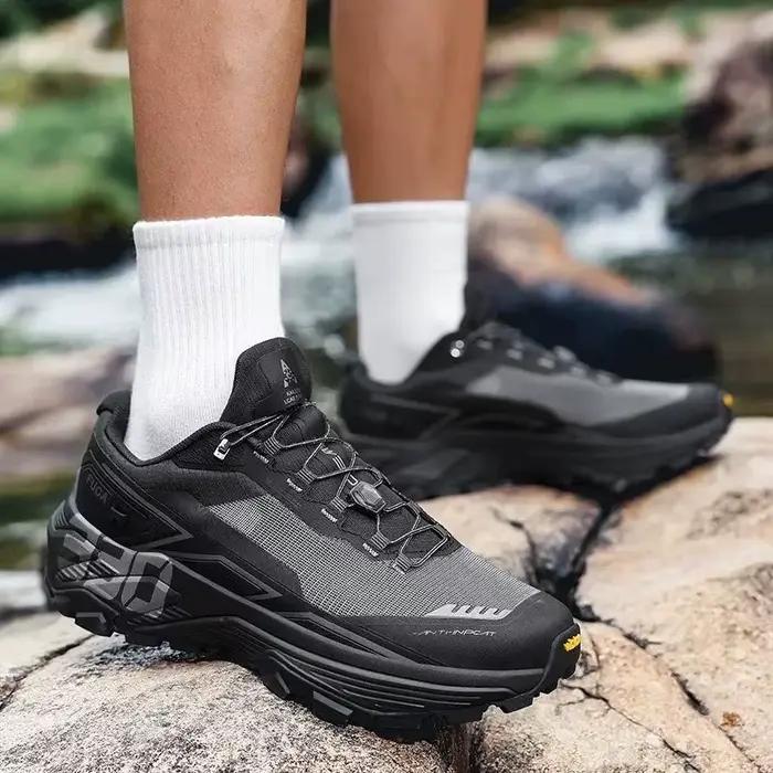 Chaussures de trail running unisexes WOMY en maille aérée pour homme et femme, tissu en coton doux, semelle EVA amortissante, semelle extérieure en caoutchouc robuste, parfaites pour la course en terrain naturel et les activités outdoor