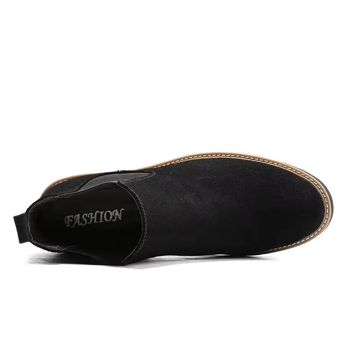 Bottes de rinçage décontractées pour hommes en cuir suédé de vache, ajustement parfait, confort et élégance pour les saisons printemps et automne, disponibles en plusieurs couleurs et tailles