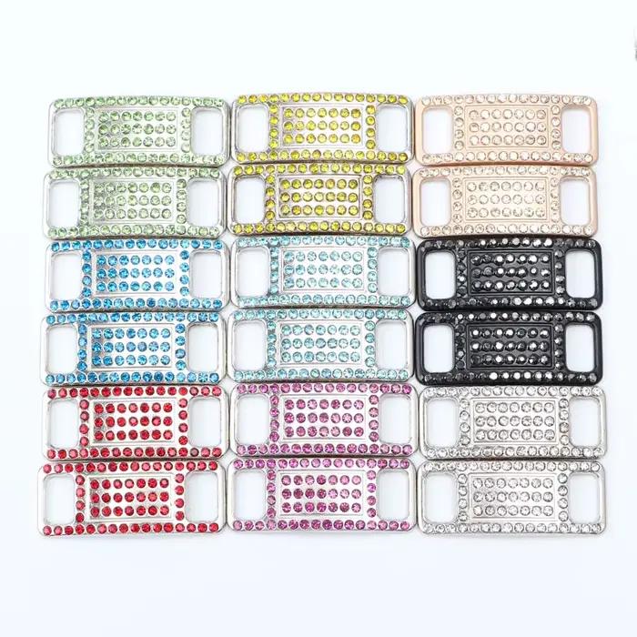 Coloré strass boucle lacets AF1 chaussure décoration bijoux baskets chaussures breloques bricolage