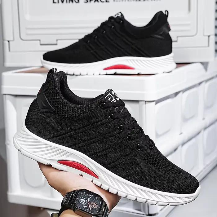 Homme baskets ascenseur chaussures talons cachés respirant rehaussement
