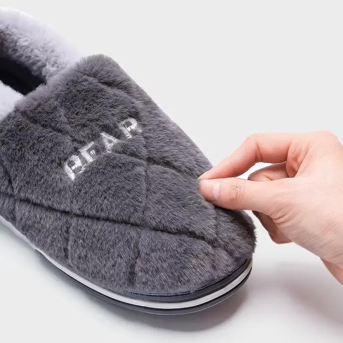 TZLDN pantoufles de fourrure hommes maison TPR plate-forme coussin chaud doux concepteur salon chaussures confortable antidérapant haute qualité intérieur