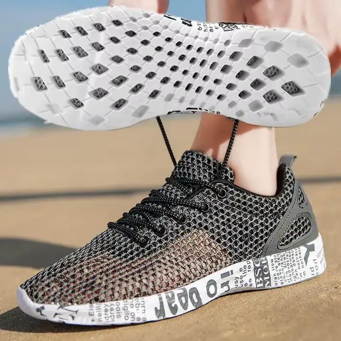Haute qualité été hommes chaussures décontractées Aqua