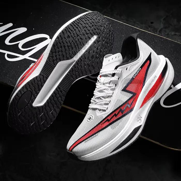 Chaussures de course pour hommes avec plaque en carbone
