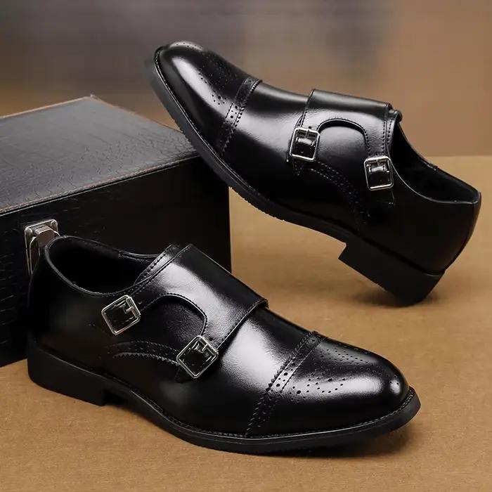 Chaussures Oxfords en cuir véritable pour hommes