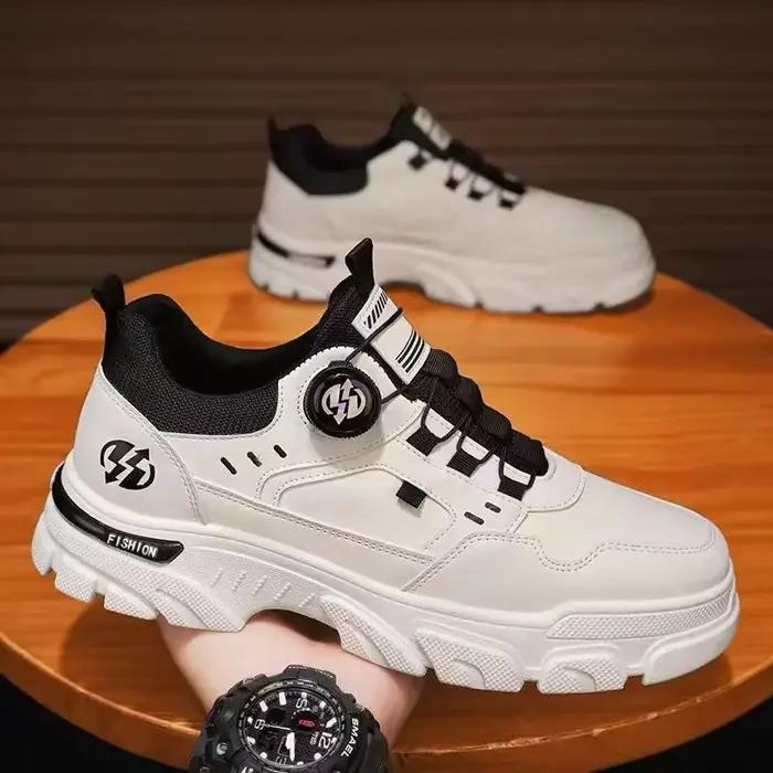 Chaussures d'été décontractées en cuir pour hommes
