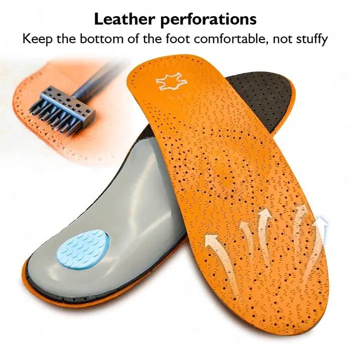 Chaussures de pied pronateur semelles orthopédiques en cuir pieds plats Support de voûte plantaire haute