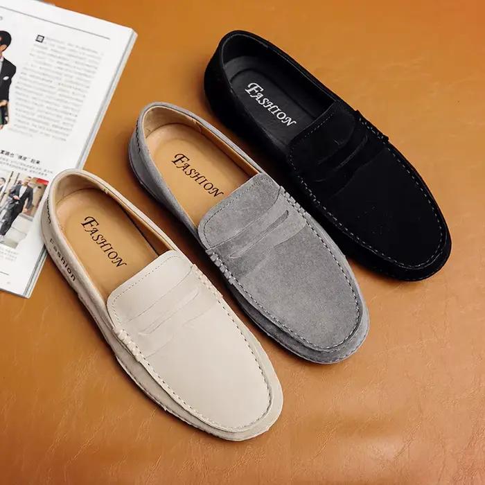 Mocassins en cuir faits à la main pour hommes