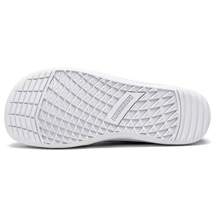 HOBIBEAR chaussures mi-hautes pieds nus unisexe boîte à bout large baskets en toile zéro goutte à lacets