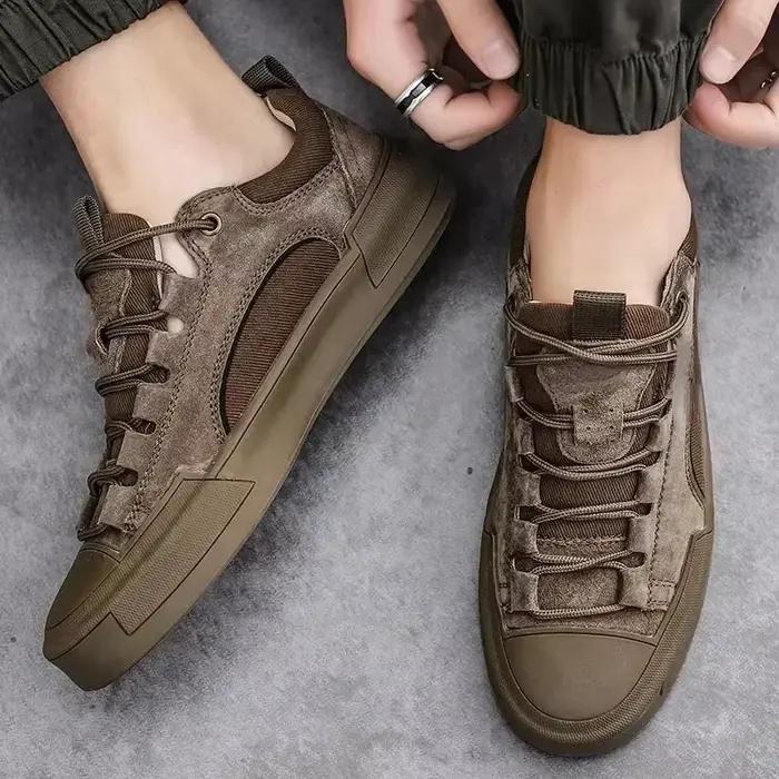Tendance hommes chaussures en cuir décontractées 2023 nouvelles