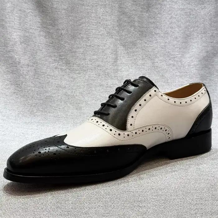 Mocassins en cuir véritable à double sangle de moine pour hommes