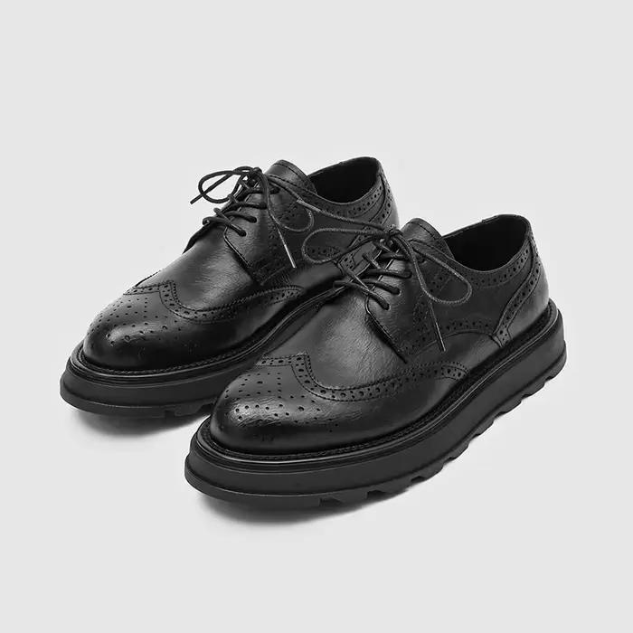 Chaussures brogues marron tendance pour hommes