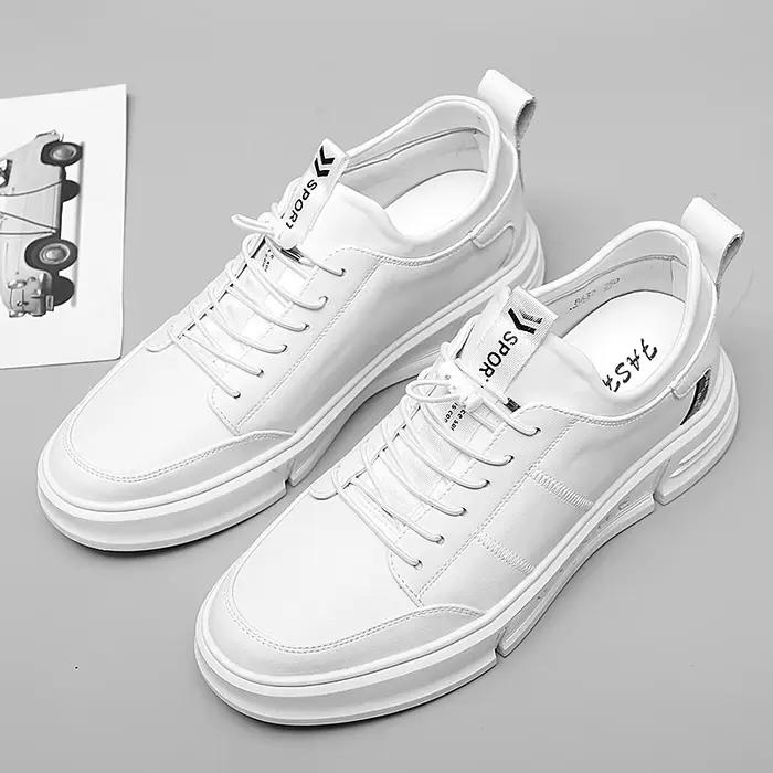 ChimNew-Chaussures surélevées en cuir véritable pour hommes
