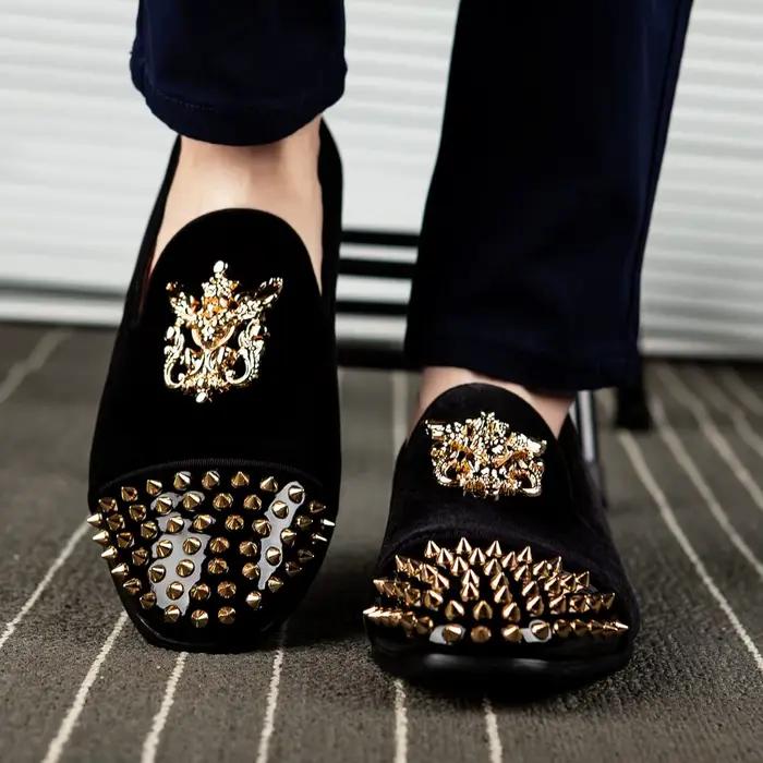 Mocassins en velours pour hommes