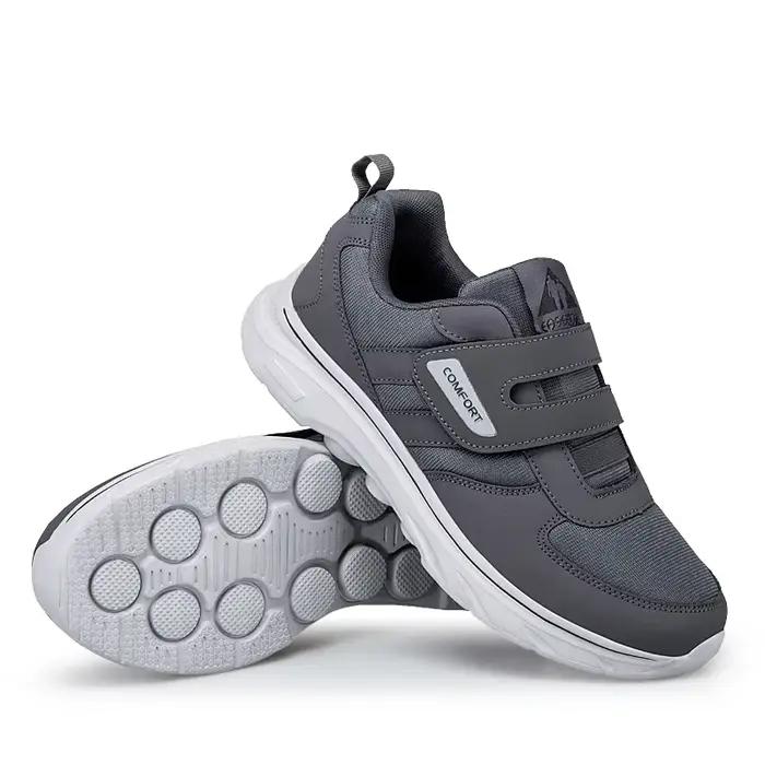 Chaussures orthopédiques pour hommes avec semelles EVA pour pieds enflés et douleurs, baskets ajustables pour personnes âgées et diabétiques, idéales pour la marche et les activités quotidiennes