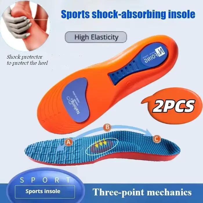 2 pièces semelles de Sport pour chaussures semelle Absorption des chocs déodorant coussin respirant