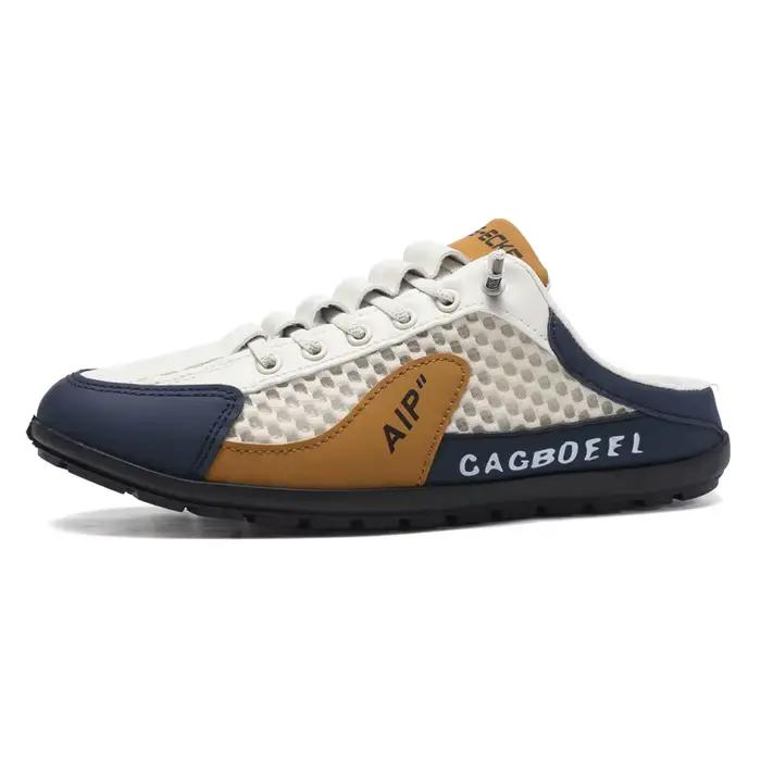 Baotou demi-haut chaussures hommes 2025 été nouveau Style maille respirant une étape