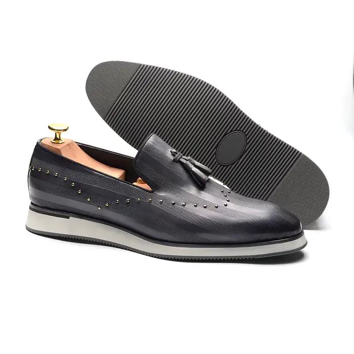 Mocassins en cuir véritable pour hommes