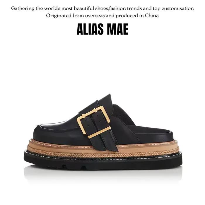ALIASMAE Designer Style - Chaussures à plateforme à bout fermé pour un usage décontracté