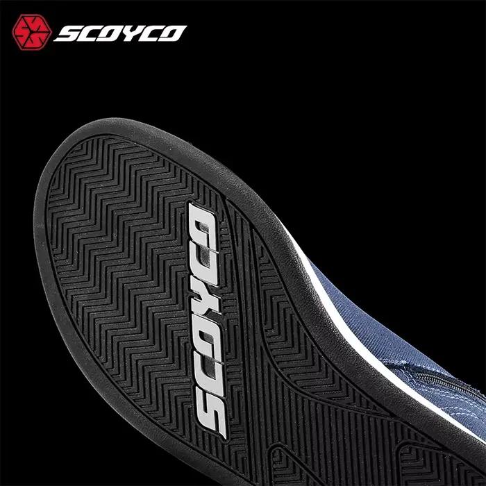 SCOYCO-Chaussures d'équitation de moto décontractées pour hommes, bottes Piedmont, bottes de protection, vêtements de degré d'automne, quatre saisons