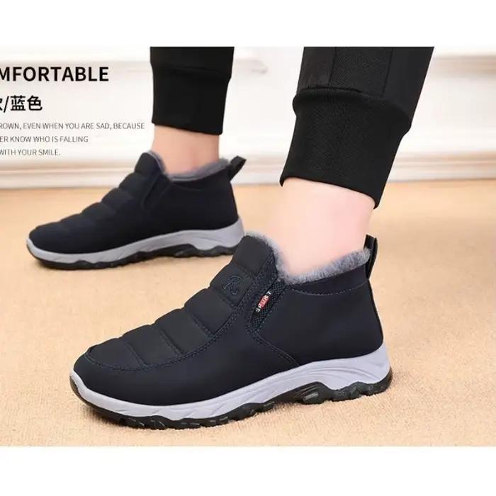  Chaussures pour hommes automne hiver décontracté coton chaud résistant à l'usure semelle épaisse abordable livraison