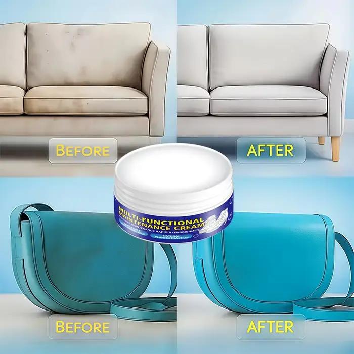 Crème à cirer les chaussures blanche 100g - Une formule révolutionnaire qui combine la cire et l'entretien en une seule étape. Pas de rinçage nécessaire. Convient