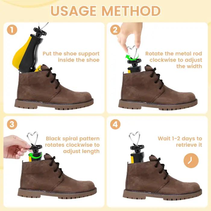 Civière de chaussure extenseur d'arbres de chaussure longueur réglable Portable universel Anti-déformation hommes femmes botte civière de chaussure