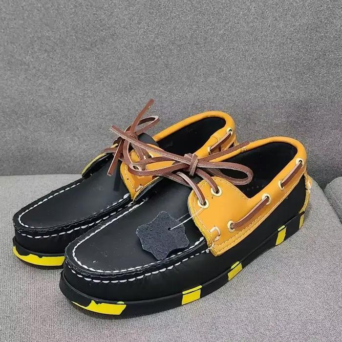 Chaussures bateau en cuir de qualité supérieure pour hommes