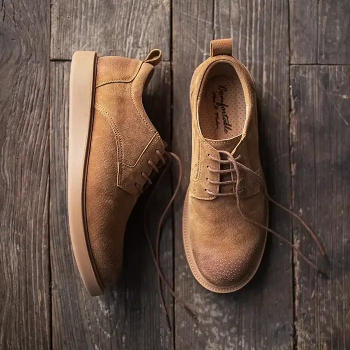 Chaussures brunes de style britannique Maden