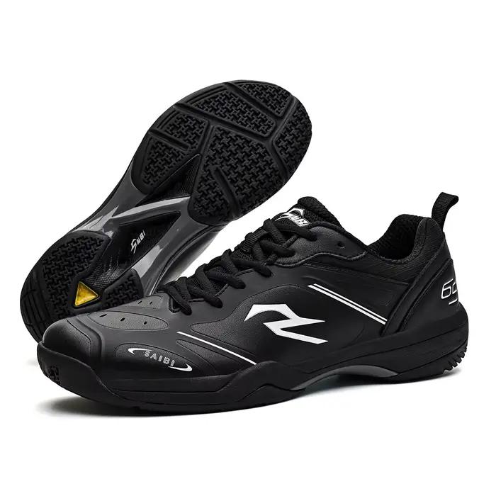 Nouvelles baskets de badminton personnalisées, respirantes et confortables pour hommes, polyesters, caoutchouc, antidérapantes et résistantes à l'usure pour sportifs
